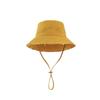 Adjustable Wide Brims Sun Hat Sun Protective Soft Bucket Hat Distressed Fisherman Hat For Women Travel Beach Vacation Yellow