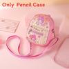 Pu Coin Purse With Zipper And Shoulder Strap For Girls And Teenagers