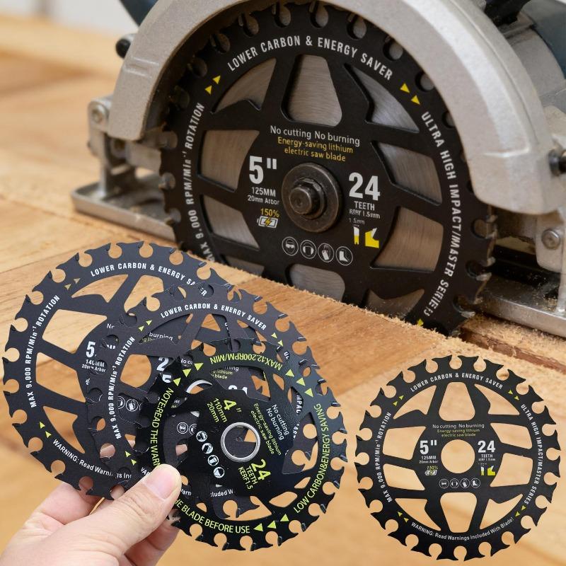 4/5/5.5inch Efficient Energy Saving Lithium Electric Saw Blades for Woodworking Electric Circular Saw Cutting Alloy Gear Blade