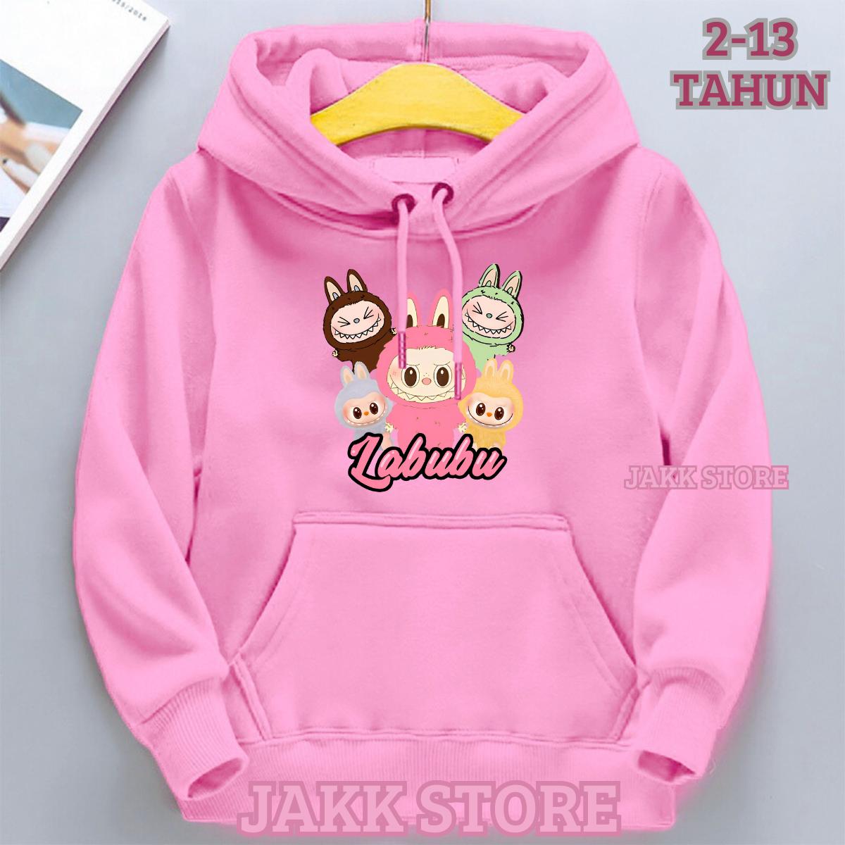 

Детское худи Новое модное Labubu Kids Милое мультяшное повседневное худи 100-160см Мальчики Девочки 110