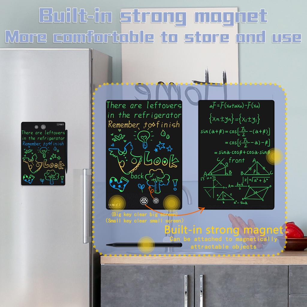 Writing LCD Tablet Double-Sided Ultra Thin Full Screen Magnetic Doodle Drawing Graffiti Board Gift For Adults Kids Office Home Use
