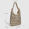 Women Hollow Hobo Bag Casual Slouchy Handbag for Eyeglass Cases Books Magazines