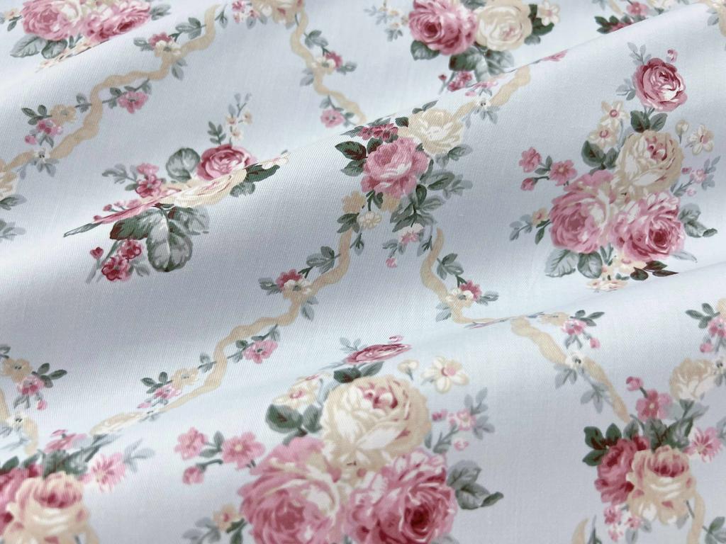 160cm*50cm rose cotton fabric DIY bedding apparel dress patchwork fabric kids handwork cotton cloth tecido