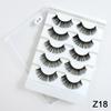 RED SIREN Cat Eye Lashes 5 Pairs Winged Wispy Natural False Eyelashes Makeup Fox Eye Faux Mink Eyelashes