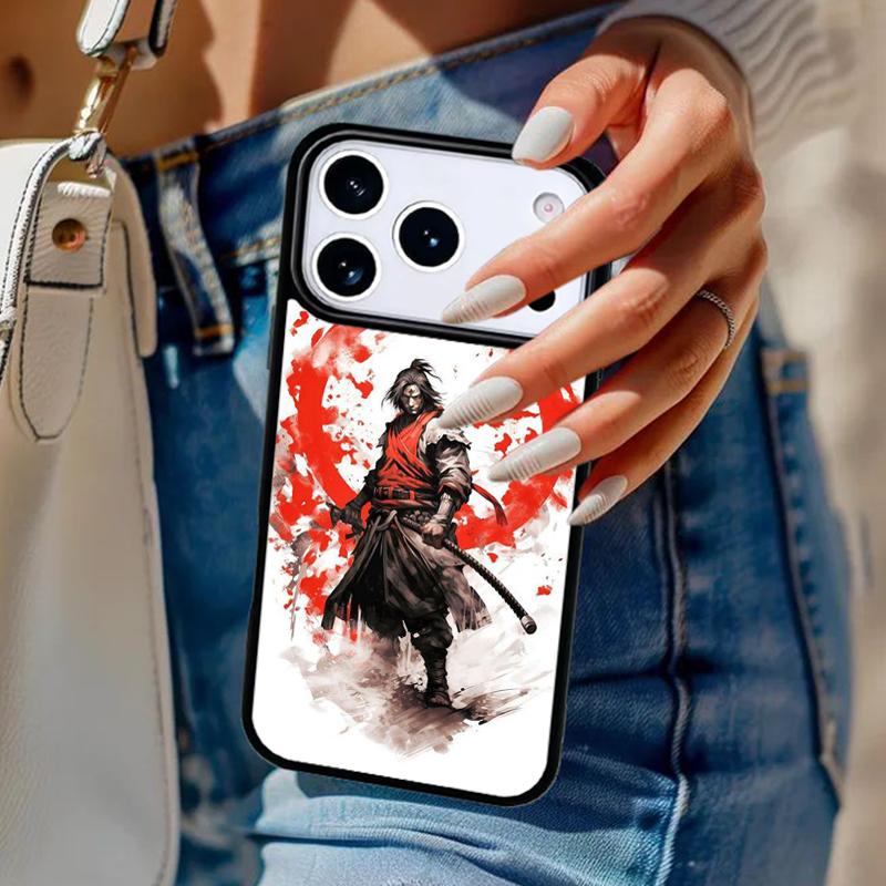 Japanisches Bushido Samurai Handyhülle Für iPhone 17 Air 14 15 13 12 Max Hülle Für Apple 14 15 16 16e 11 Pro Max Plus