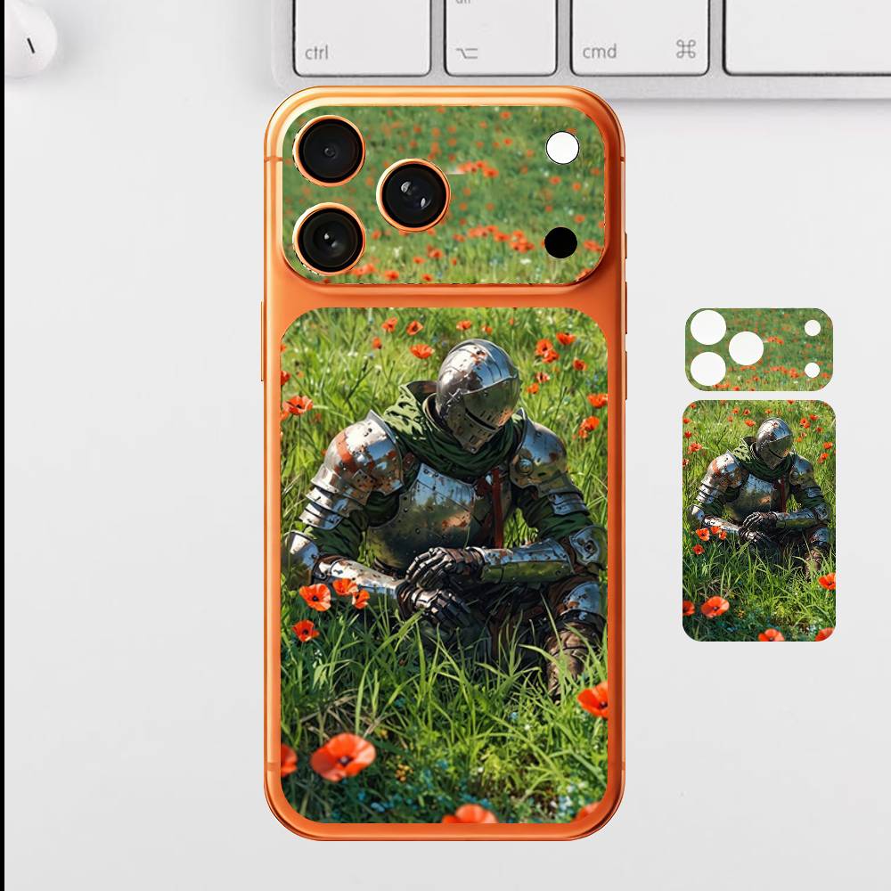 Knight And Peace For iPhone 17 Pro Max Full Back Cover Decal Wrap Skin Rear Protective Sticker Film