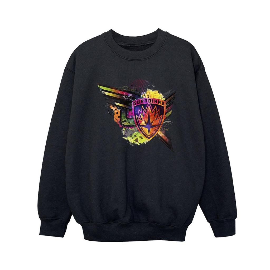 Marvel Jungen-Sweatshirt „Guardians Of The Galaxy Abstract Shield“ auf der Brust