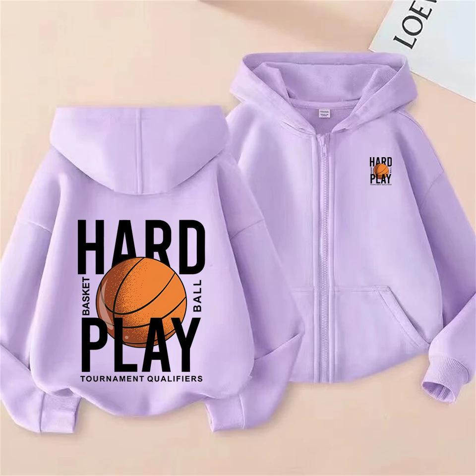 Herbst/Winter Plus Samt Kapuzen-Reißverschluss-Sweatshirt für Erwachsene und Kinder - Unisex Mode Print