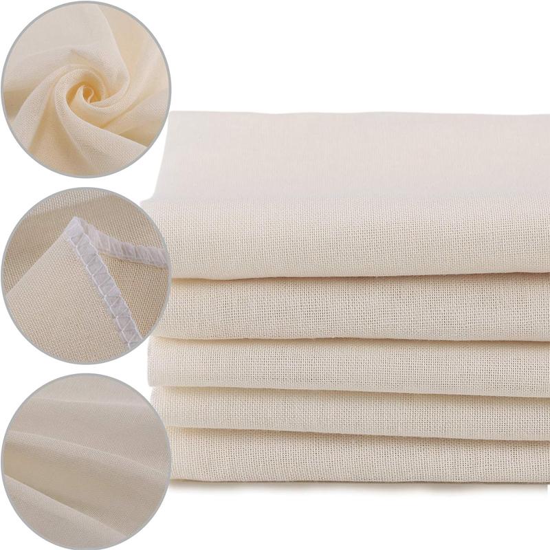1 Set Of Various Specifications Of Cotton Yarn Tofu Making Filtration Cloth Coffee Yogurt Cheese Cloth Mold Kitchenware