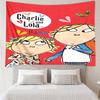 Custom Name Charlie and Lola Print Tapestry, Backdrop, Easy Setup, Ideal for Bedroom, Office & Living Room, with Aesthetic Wall Hanging Decor.