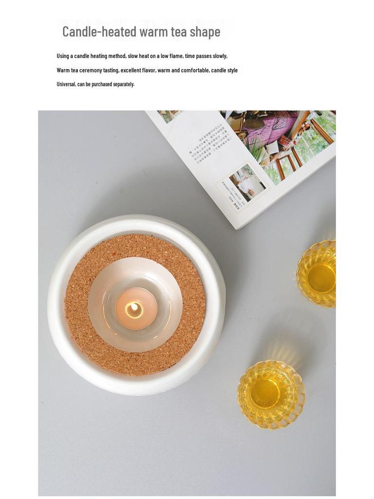 Ceramic Candle Warmer for Tea - Insulating Stove for Boiling and Warming in Home, Restaurant, or Hotel