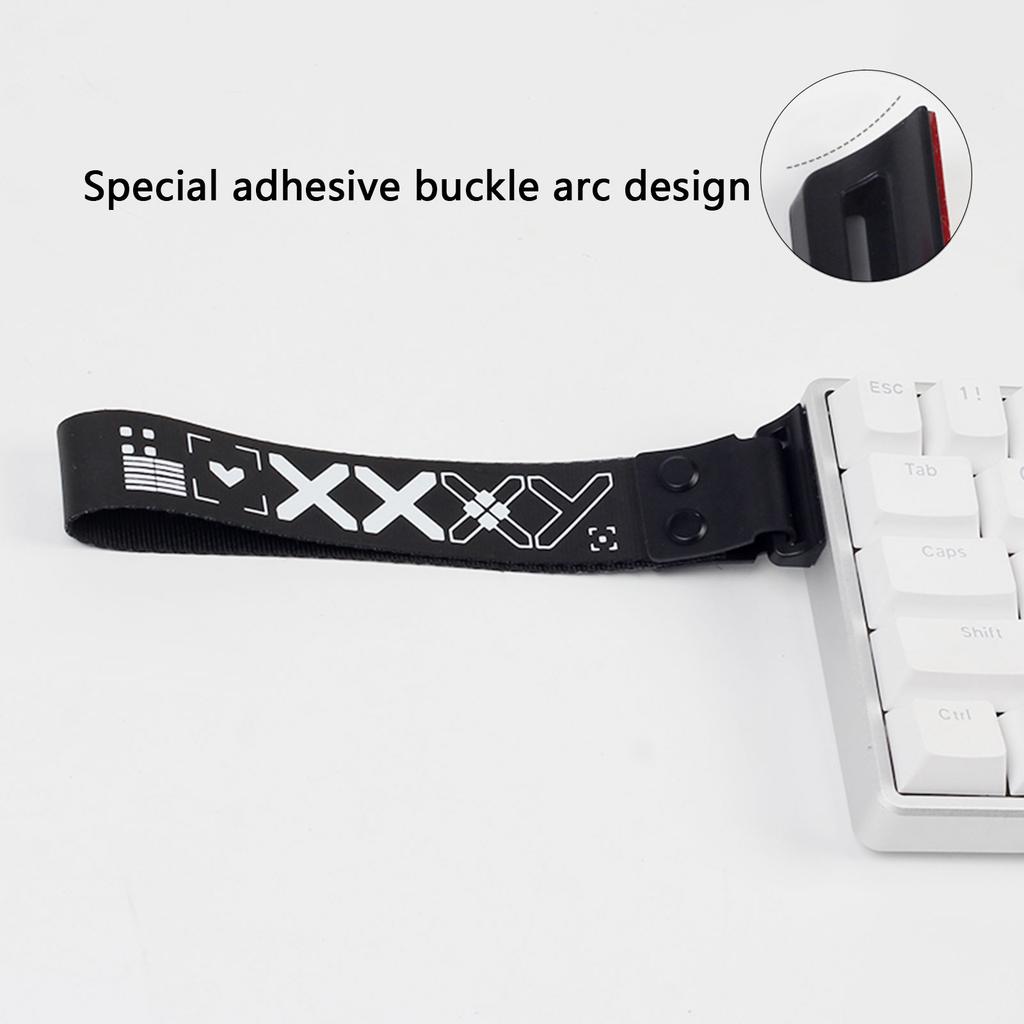 Keyboard Strap With Adhesive Aesthetics Pattern Wooting Fire68 Snap Strap For Mechanical Keyboards Enhanced Aesthetics