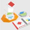 New Color Code Puzzle Educational Children Logic Board Game Jigsaw Geometric Intelligent Puzzles Kids Spatial Toy DIY Gifts