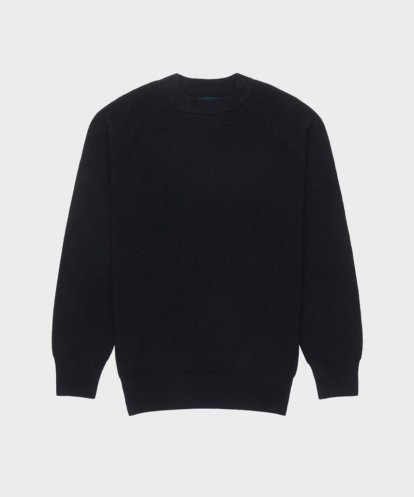 Yaichi Waffle Knit Merino Wool Sweater - Mid Nights