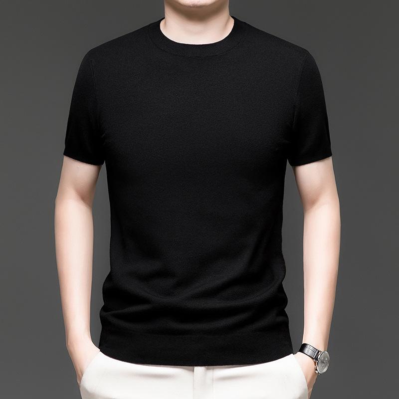 Men's Casual Round Neck Thin Knit Pullover Sweater