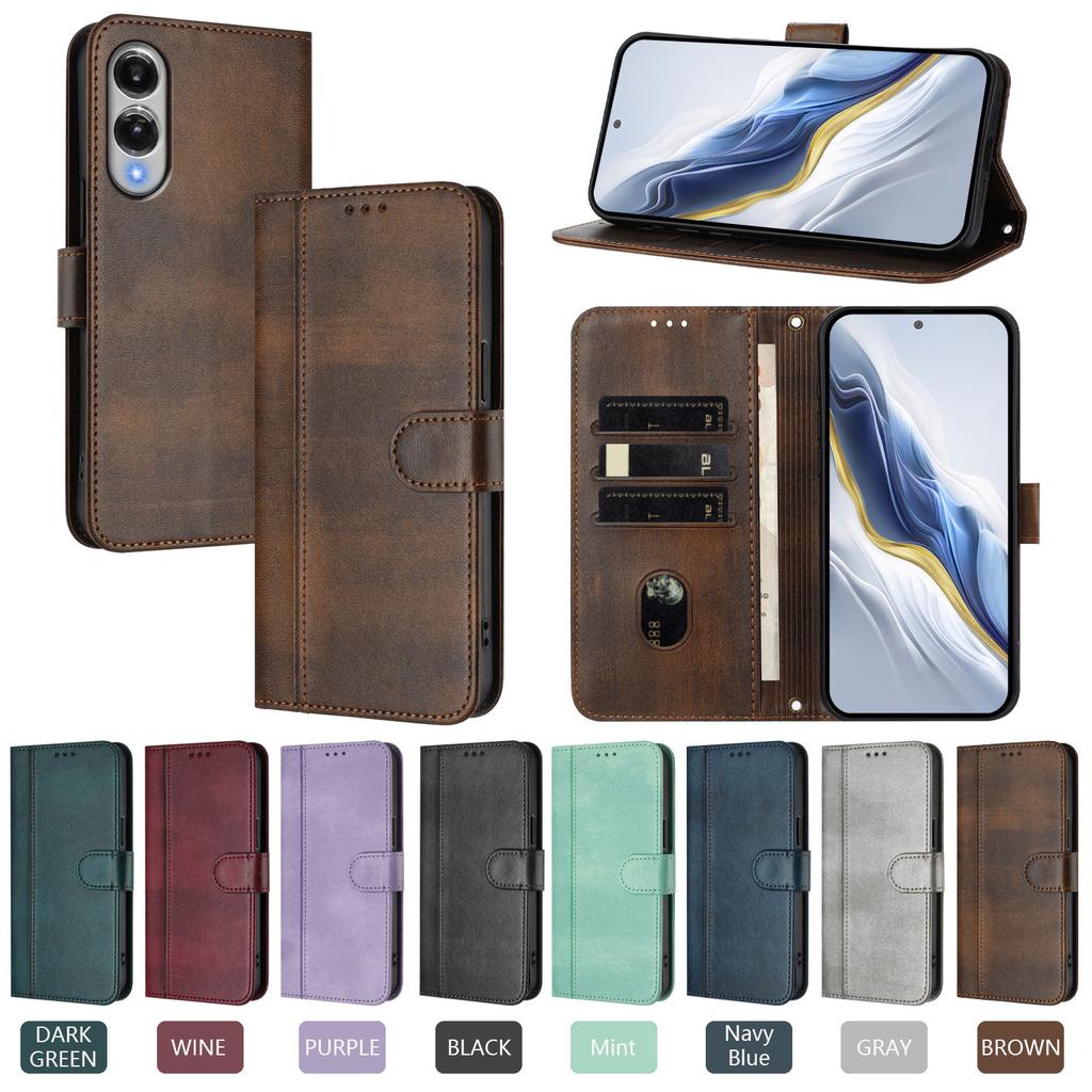 Flip Leather Magnetic Wallet Case for Samsung Galaxy S25 Ultra S25 Edge S25 Plus S25 FE S25 S24 Ultra S24 Plus S24 FE