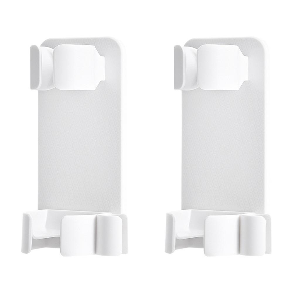 

2Pcs Wall Mounted Hair Dryer Rack Plastic Curling Wand Rack Hair Curler Holder Bathroom