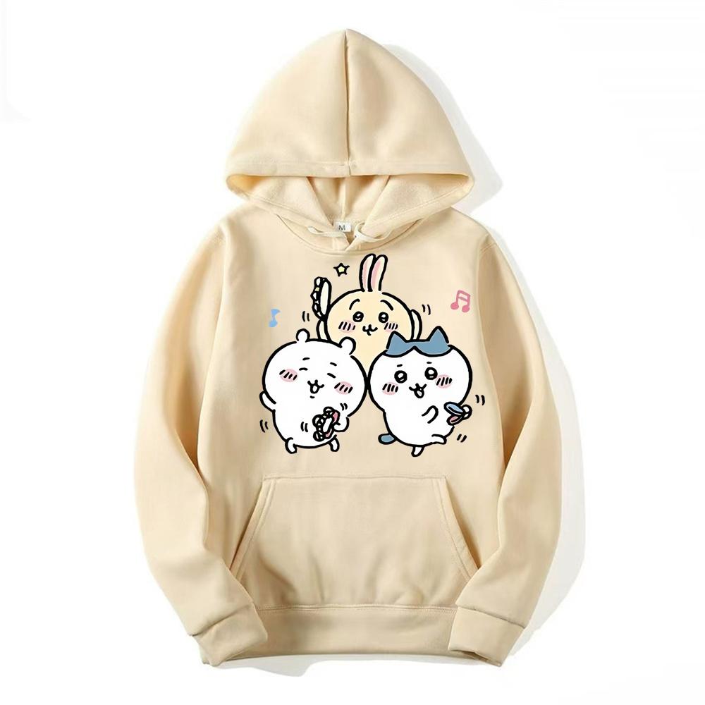 2024 New Sanrio Classic Boy Cartoon Cute Animation Anime New Printed Sweater Hooded Long Sleeve Top New Loose Pullover Clothes