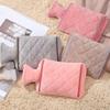 Thickened Velvet Hot Water Bottle with Hand Inserts for Warmth and Anti-Scald Heat Therapy.