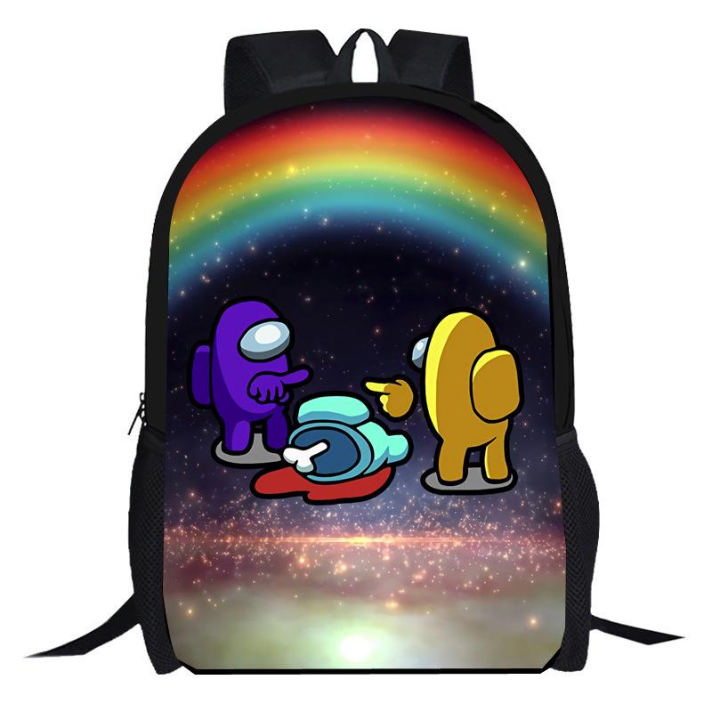 Amongi Schoolbag Anime Cartoon Game Merchandise Primary And Secondary School Backpack Backpack Pencil Case