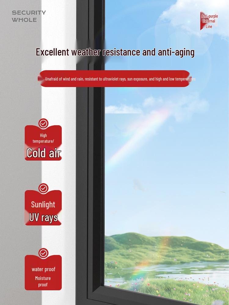 Silicon Negru Impermeabil Etanșant pentru Ferestre și Uși pentru Chituire Margine Goluri, Adeziv Sticlă Anti-Mucegai