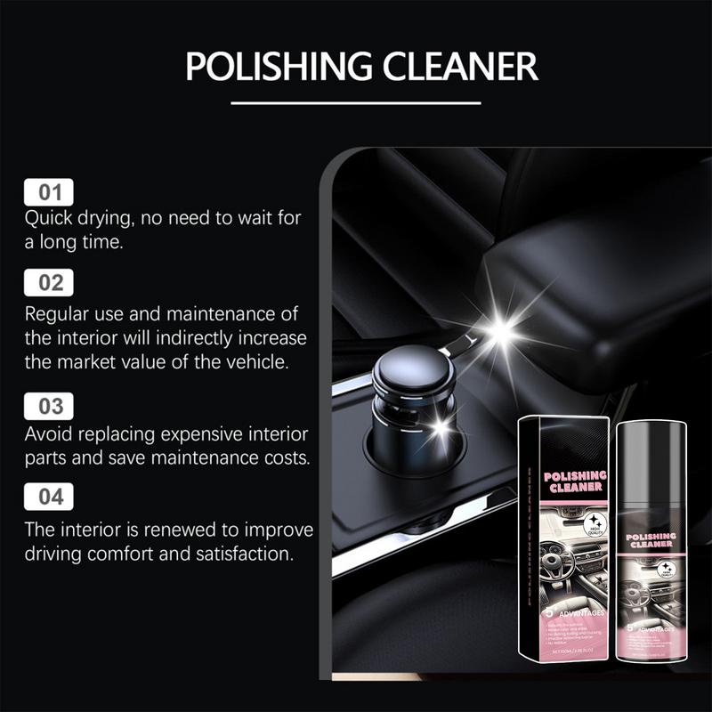 Car Interior Polishing Cleaner 100ml  Car Leather Seat Detailer Spray Protective Interior Cleaner Car Detailing Spray Cleaner