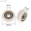 1Pcs 608 ZZ 8*30*10mm POM Nylon Round Type Roller Wheel POM Wrapped 608ZZ Bearing Pulley Plastic Wheel Bearing Pulley