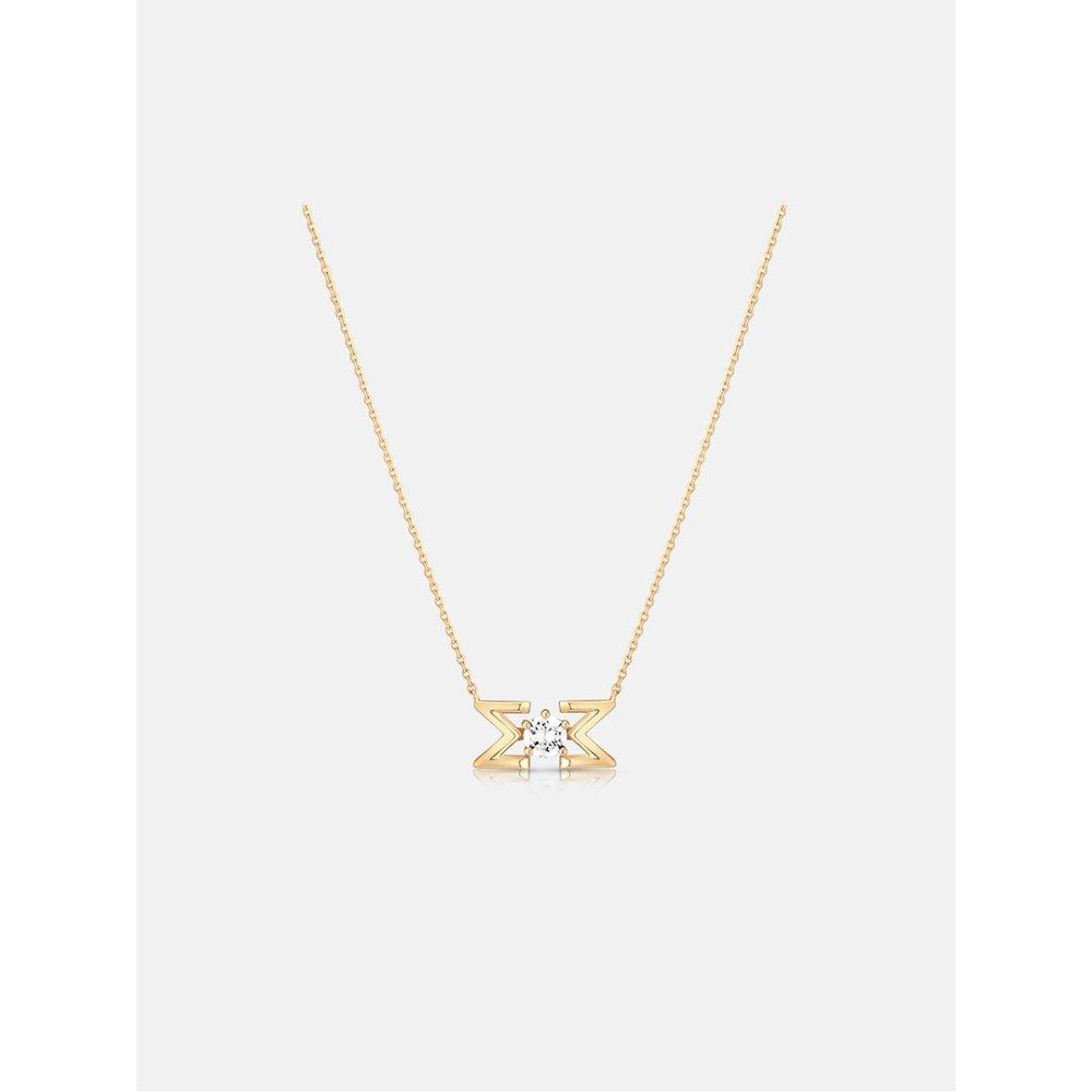 Arte Silver Yellow Necklace A213Sn1121Ypa 42Cm