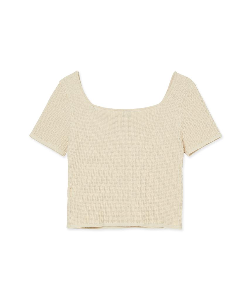 IOLO Women'S Signature Square Neck_Ivory