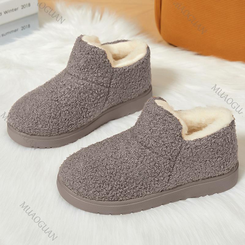 Fashion 2025 New Winter Boots for Women Snow Boots Casual Slip on Women Cotton Shoes Flat Bottom Soft Fur Velvet Warm Botas Shoes Women