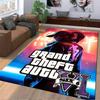 Grand Theft Auto Sports Beauty Printed Flannel Carpet, Non-slip, Suitable for Bedroom, Living Room, and Children's Room Decoration
