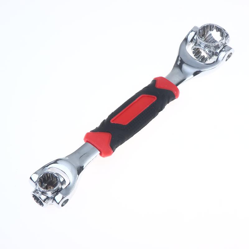 52/48 in 1 Hand-Spline-Schrauben-Steckschlüssel-Set Mehrzweckwerkzeug Universal-Ratschensteckschlüssel Multifunktionsschlüssel mit 360-Grad-Drehung