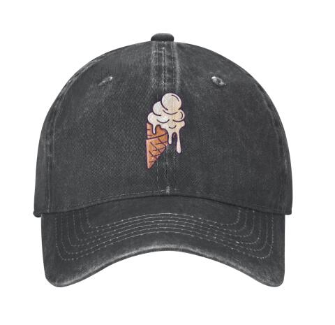 Fusible Ice Cream Unisex Fashionable Baseball Cap Adjustable Trucker Cap Sports Cap Adjustable Sandwich Cap Four Seasons