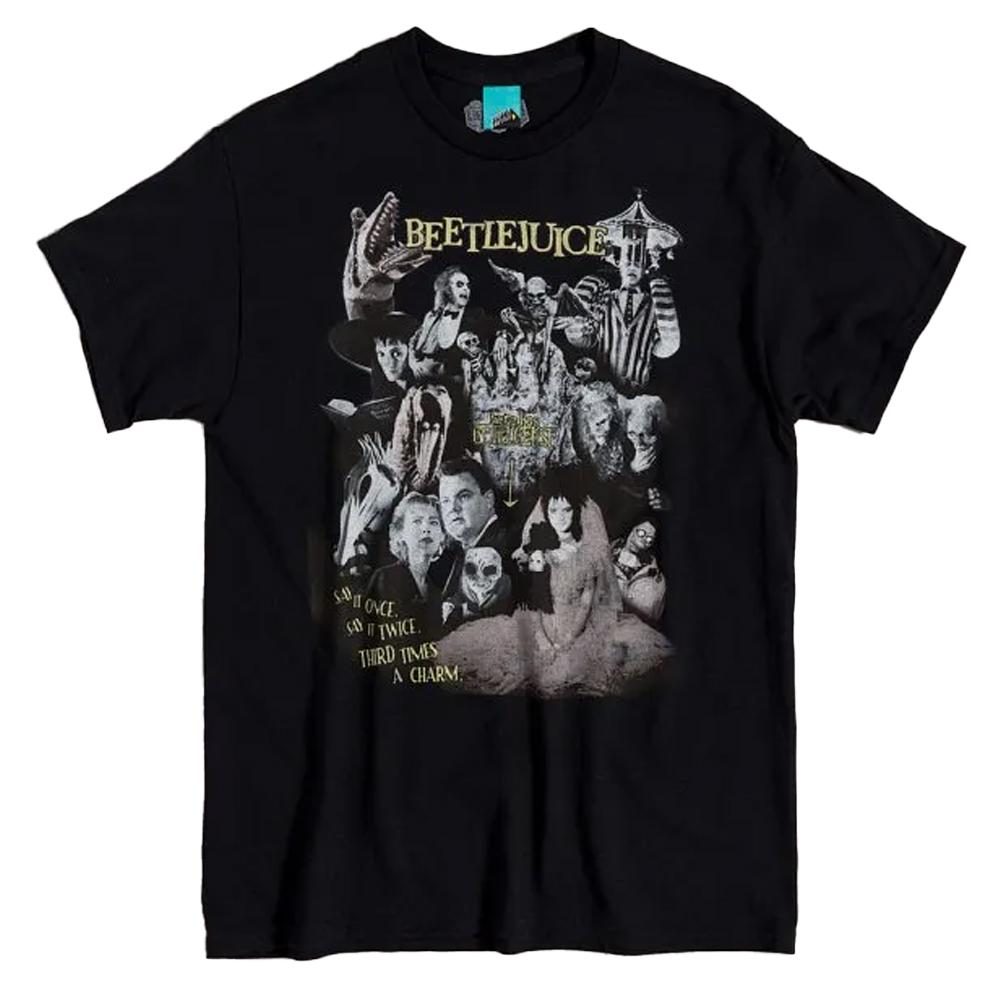 Beetlejuice Unisex Adult Montage T-Shirt