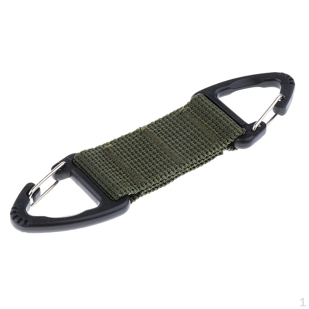 Belt Multifunctional Nylon Webbing Keychain Clip Buckle for Keys Holder Organizer