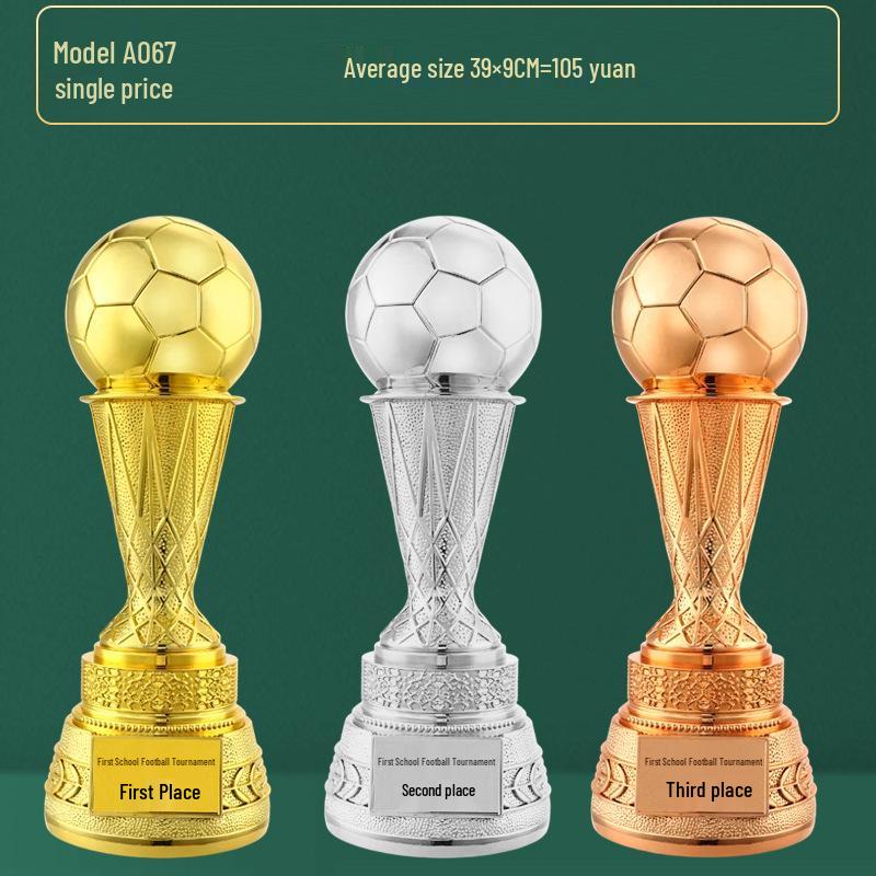 Custom Crystal Football Trophy - 2025 Golden Boot Top Scorer Award (Extra Large)