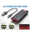 10Gbps M2 NVMe SATA SSD Case SSD Box M.2 NVME NGFF SSD To USB 3.1 Enclosure Type-A To Type-C Cable for M.2 SSD Accessories for PC