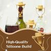 2 Pack Cowboy Hat Wine Stoppers Reusable Silicone Champagne Whiskey Stopper Leakproof Sealer Wine Tips Lids Christmas Gift