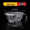 Disposable Transparent Plastic Bowl & Chopsticks Set for Rice, Noodles, Soup, Tangyuan - Small Round Bowls with Lids for Home & Commercial Use