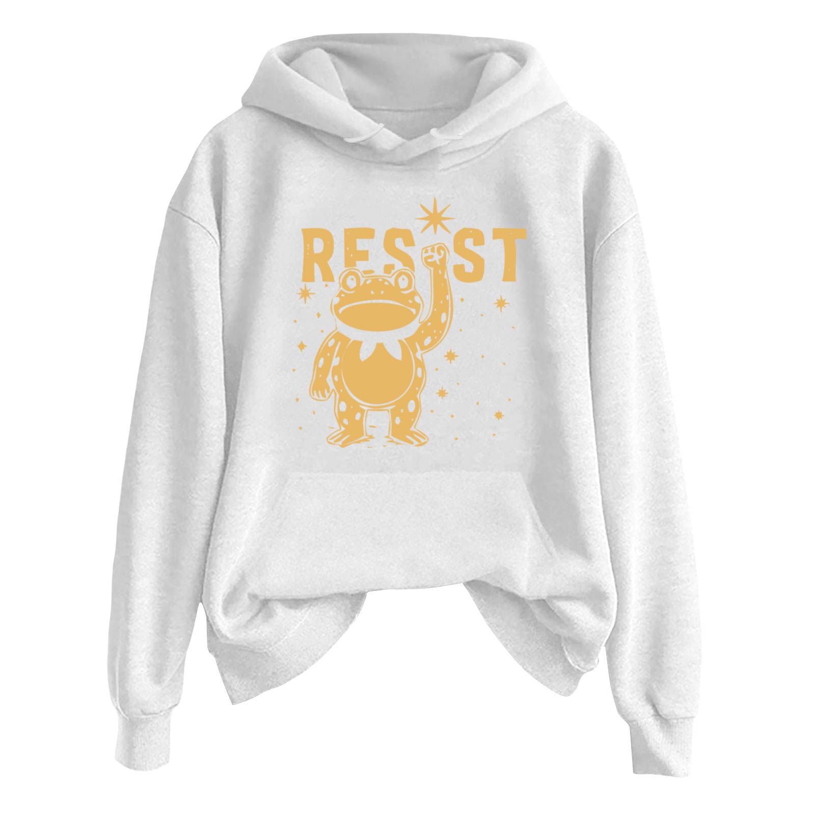 

Женская модная повседневная толстовка с длинным рукавом, принтом и круглым вырезом XXL белый