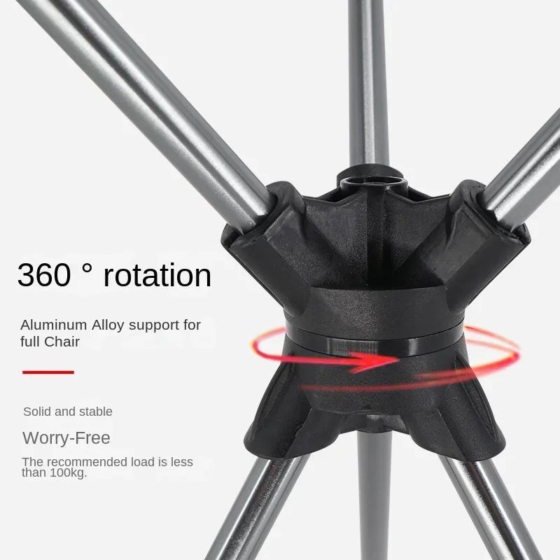 Outdoor Portable Leisure Folding Small Mazar Super Light Aluminum Alloy Rotating Triangle Chair Fishing Camping Bench