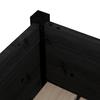 Vidaxl Donice Ogrodowe, 2 Szt., Czarne, 70X70X70 Cm, Drewno Sosnowe