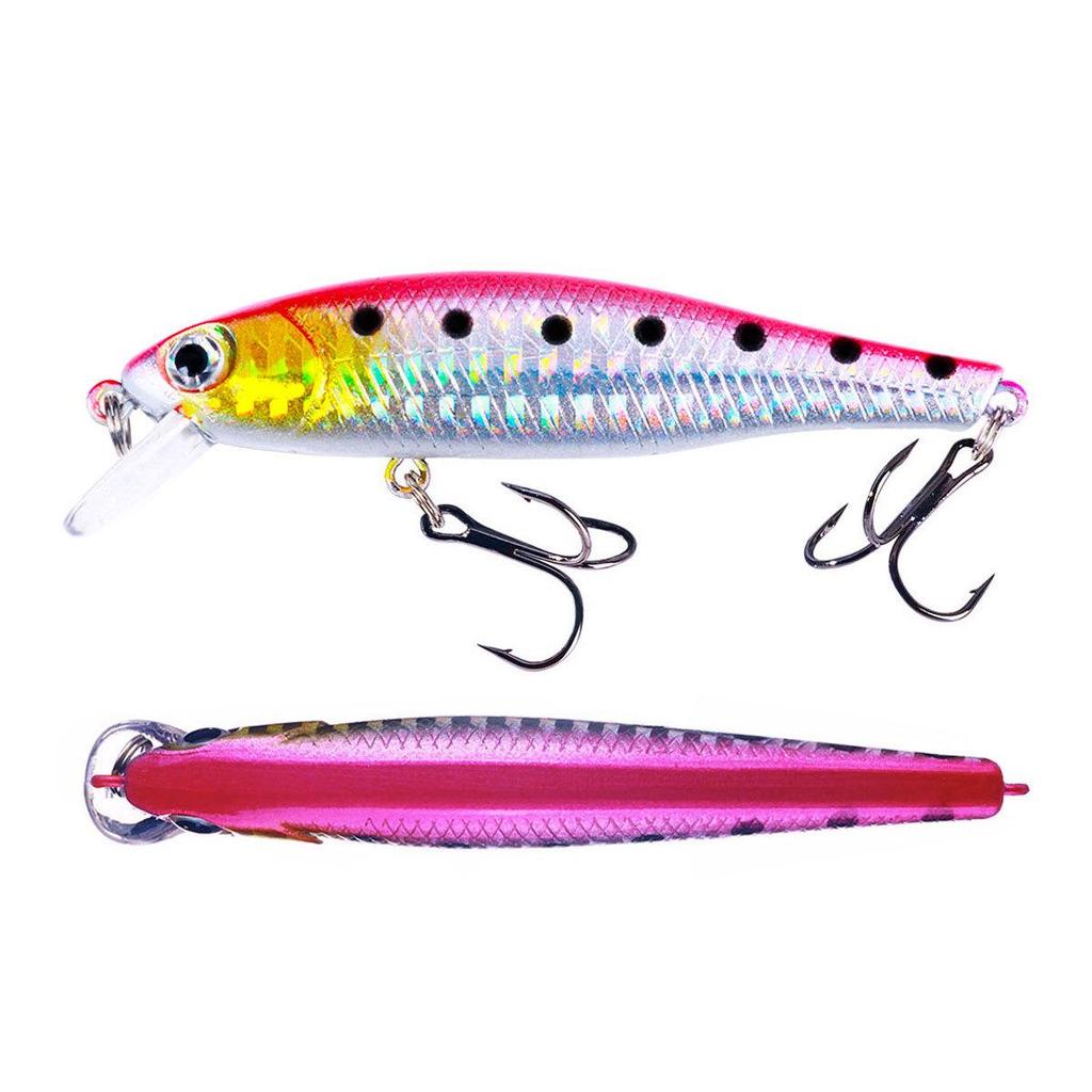 9g Slow Sinking Minnow Lure for Stream, Creek, and Sea Fishing