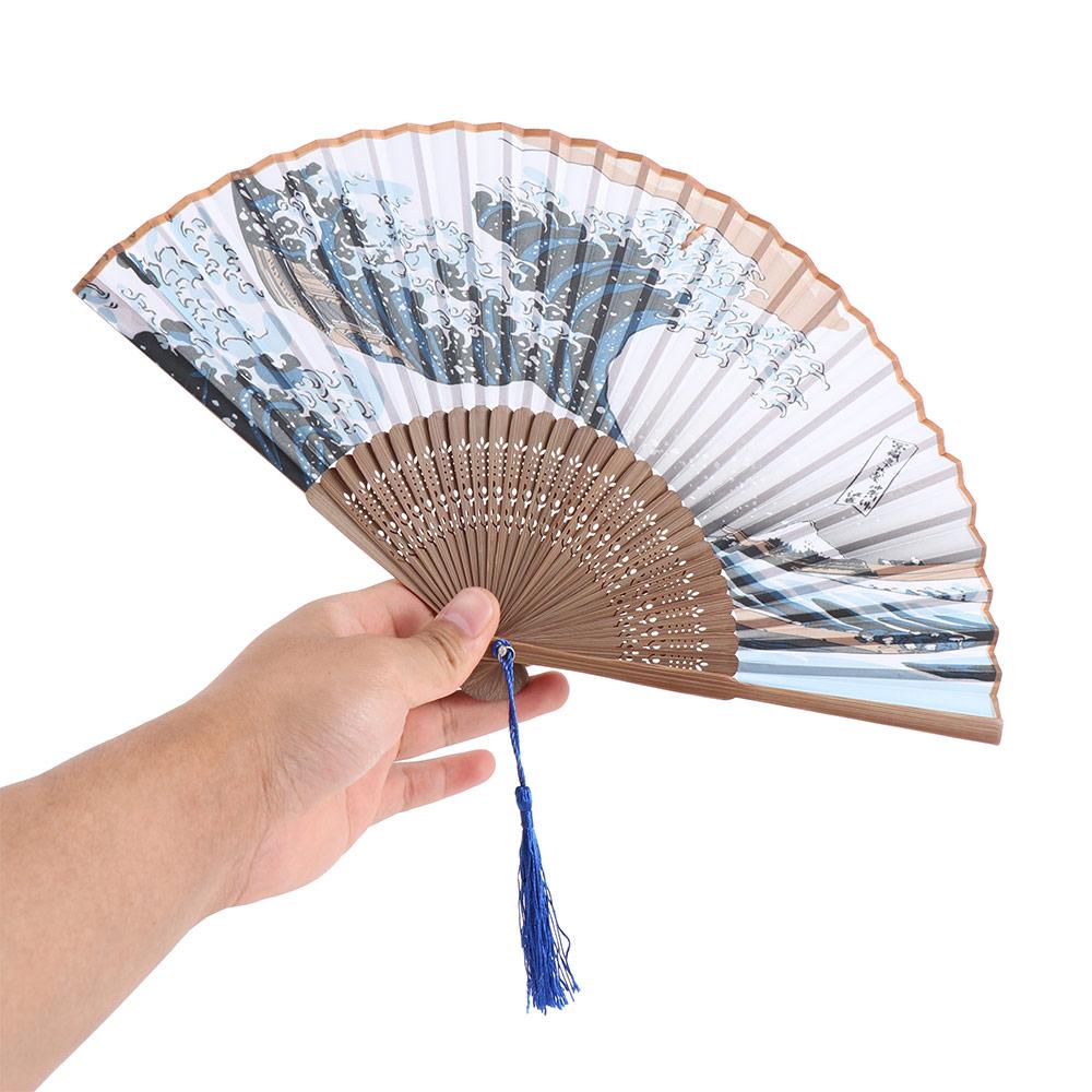 Silk Japanese Style Home Prom Party Gifts Folding Fan Wedding Hand Fan Hand Held Fan