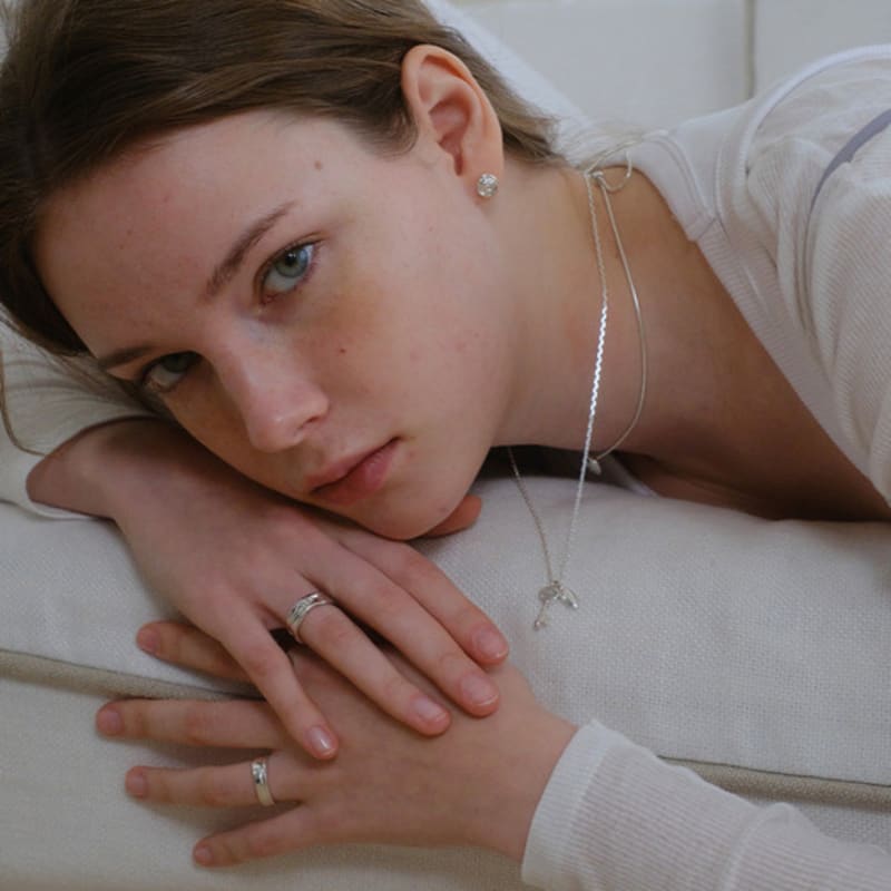 Reve Vintage Key Necklace -monstone