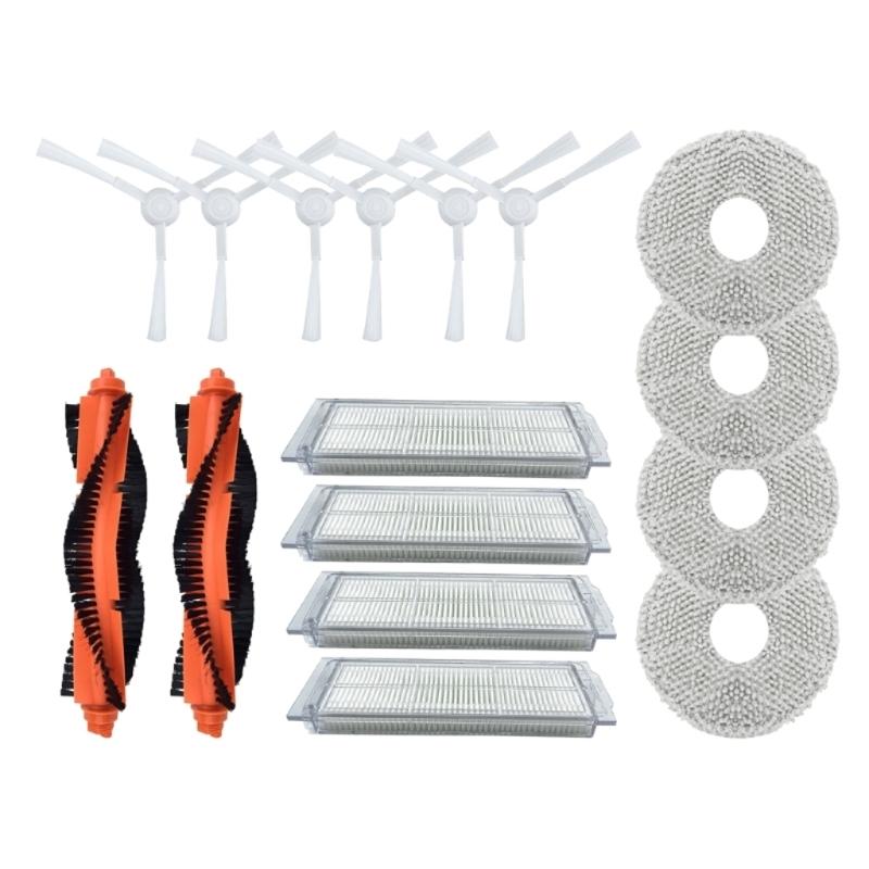 Main Brush Robot Vacuum Cleaner Accessories for Mijia 2/C101 Sweeper Replacement Main Brush Roller Filters Mop Cloth