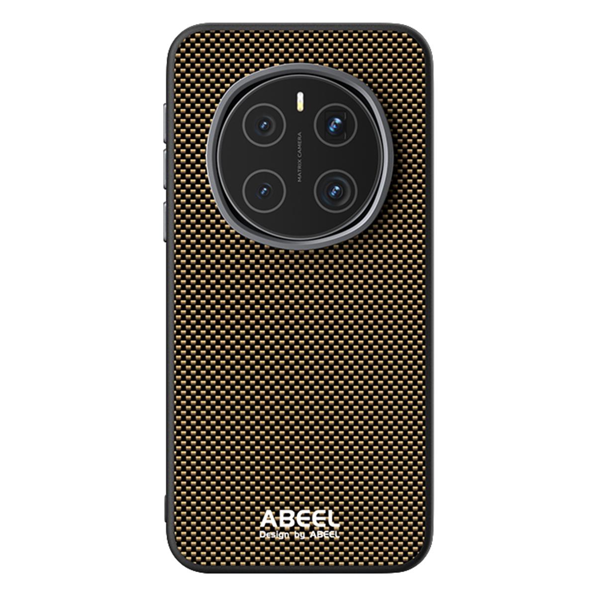 

ABEEL For ZTE nubia Red Magic 7 Case Compatible with MagSafe Printed PC TPU Aluminum Alloy Leather Phone Cover Gold