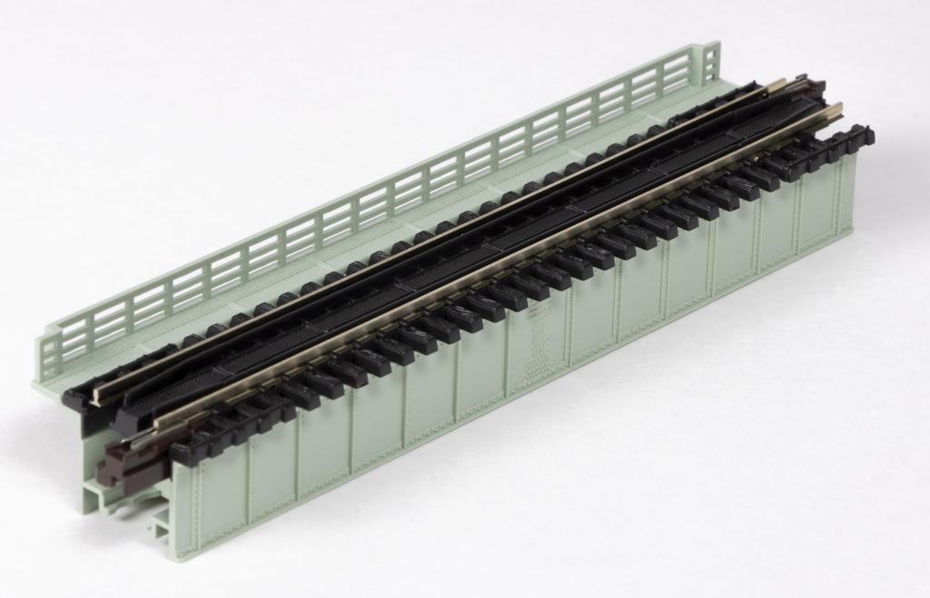 KATO N Gauge Single Track Deck Girder Iron Bridge Light Green Railway Model Supplies 20-459