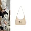 Chic And Stylish Women's Butterfly Underarm Bag In Black White Khaki And Silver Colors