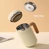 Leak Proof Thermal Cup 480ml Tea Cup Thermal Insulation Double Wall Cup  Home